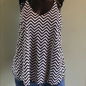 Black and white tank top